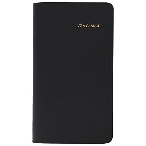 AT-A-GLANCE 2023 Weekly Pocket Planner - 3-1/4" x 6-1/4" - Black (7000805)