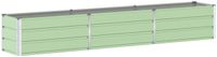 vidaXL Plantenbak pastelgroen 290 x 50 x 45 cm gegalvaniseerd staal