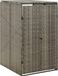 Abri pour conteneur simple 70x80x117 cm poly rotin gris