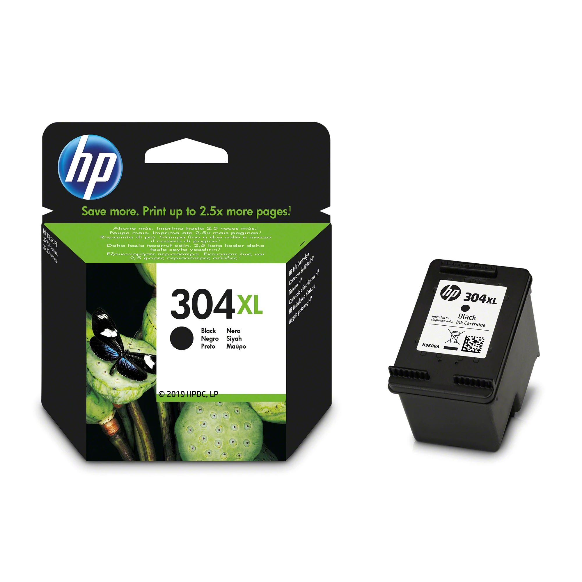 HP 304XL Zwarte Inktcartridge - Origineel