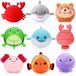 Peluche de créatures marines - 8 cm - Peluche - 9 pièces - Collier de perles amovible