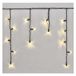 EMOS Connect System 3 m ijsregen lichtketting professioneel, kerstlichtketting 50 leds, uitbreidingsdeel C (zonder aansluitkabel en adapter), IP44 voor binnen en buiten, warmwit, zwart, lichteffecten