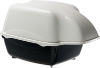 Cosmic Toilette pour chat d'extérieur - Imperméable - Bac à litière pour grand chat Noir