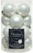 Decoris Kerstballen glas D3.5cm mix winterwit
