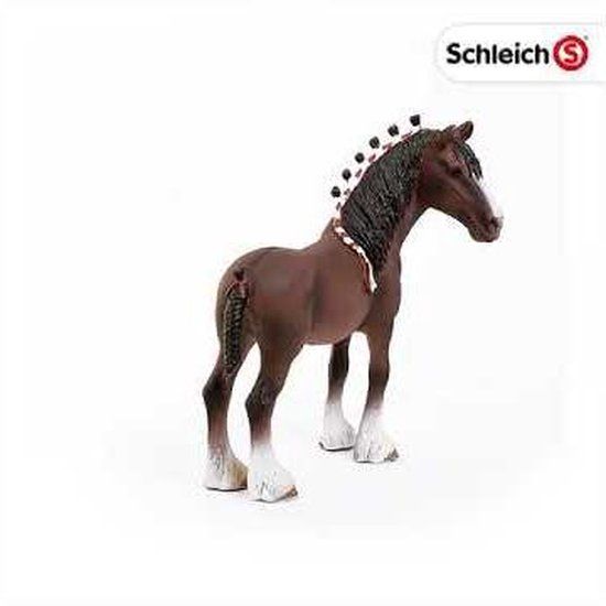Schleich Boerderij - Clydesdale Hengst 13808 - Paard - Bruin