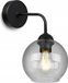Moderne knisperende lamp met elegante glazen kap