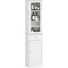 Icecat Colonne de salle de bain peu encombrante avec placard, tiroir et étagères en MDF, 40 x 27 x 171,5 cm, blanche