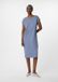 Comma Lange Mouw Jurk Lichtblauw Viscose 36