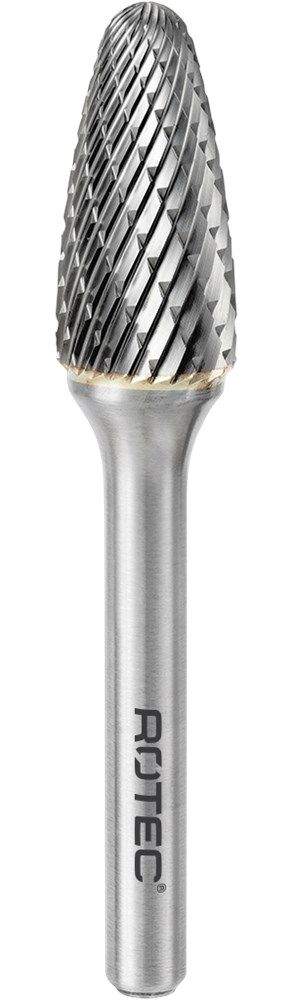 Rotec HM-Stiftfrees, model F - Z9 / INOX-vertand / ø8x20x65xø6mm - 4350809