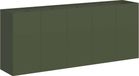 vidaXL Plantenbak 200x40x80 cm koudgewalst staal olijfgroen