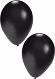 Shoppartners Feest ballonnen - zwart - 300x stuks - ca. 27 cm - verjaardag versiering