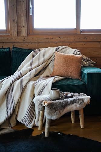 Toison d'Or ANGLET - Dekbedovertrek - 220x240 cm - wit/aubergine/bizet