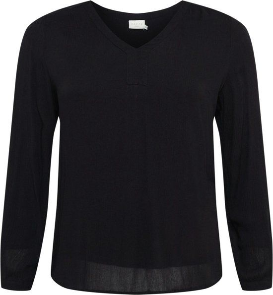 Kaffe Curve KCami LS Blouse - Black Deep - Size 44