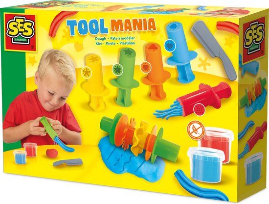 SES Creative Tool Mania Klei - Set met kleispuitjes