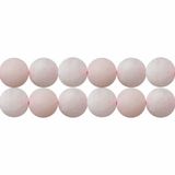 SKYBEADS Quartz Rose Mat Rond 6mm Pierre Naturelle Perles à Enfiler 38cm Fil Environ 60 Pièces