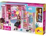BARBIE Kit Créatif Création Boutique de Mode LiscianiGiochi, Poupée Incluse avec Tissus Patrons Ciseaux et Accessoires, Dès 8 ans