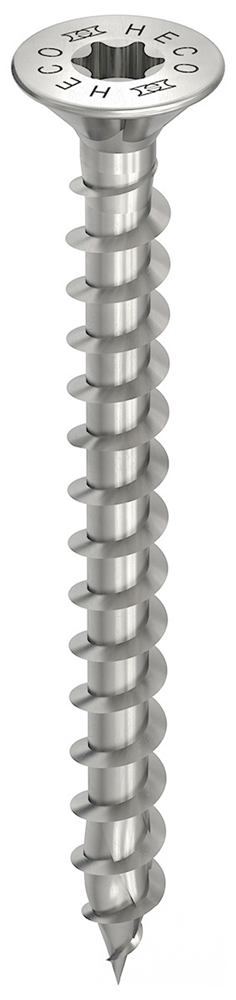 HECO TOPIX-Plus Spaanplaatschroef 3,5x25mm Platkop RVS Voldraad HD-20 (200 stuks)