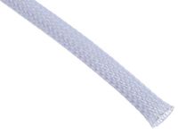 RS PRO Kabelslang grijs PET voor kabel-Ø 6 mm tot 18 mm, lengte 5 m gevlochten rekbaar, verpakking van 5 meter