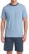 Ammann Heren pyjama Mix & Match copen blue katoen korte mouw S