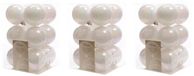 Decoris Kerstballen - 36 stuks - Parelmoer Wit - Ø6 cm - Kunststof - Mat/Glans