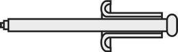 TOOLCRAFT 194729 Rivet aveugle (Ø x l) 4 mm x 5 mm Acier Aluminium A4*5 D7337-AL/ST 10 pièce(s)