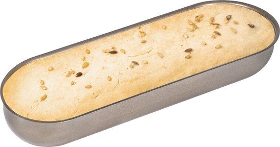Krumble Broodbakvormpje - Pistoletvormpje - Antikleef - Bakvorm ovaal - Cakevorm - Springvorm - Bakvormen - Bakken - Brodjesvorm - Antikleef - 18,5 x 7 x 2,5 cm