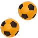 Duckiez Softbal foam - 2x - voetbal print - oranje - zacht - dia 50 cm - speelgoed ballen
