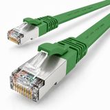 1aTTack.de CAT7 LAN-kabel 1x 2m flexibele netwerkkabel 10 Gbit/s - groen