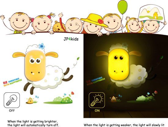 JP4Kids nachtlampje Sheep JP-L0205 geel