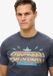 Superdry Rock Band Logo T-shirt Heren XL Katoen Regular Fit Licht Merch Zwart