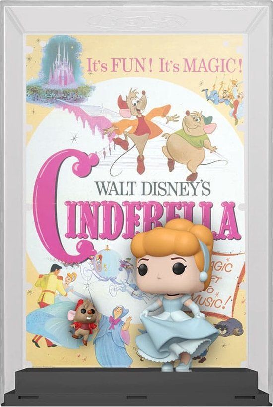 Funko Pop Movie Poster: Disney - Cinderella With Jaq 12 - Action Figure