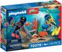 PLAYMOBIL: Agents de police, plongeur et trésor, police de plongée, chasse au trésor sous-marine, pack aventure
