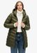 Superdry - Gewatteerde Fuji Mid jas met capuchon - Dames - Dusty Olive Green