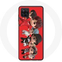 Manicase Hoesje voor Samsung Galaxy A12 BTS TinyTAN Animatie Poster RM Jin Suga J-Hope Jimin V Et Jungkook Mic Drop Danse