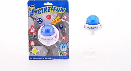 Coppens Bike Fun Politie Sirene - Wit/Blauw - 3+ Jaar