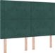 vidaXL LED Boxspringbed Donkergroen 140 x 190 cm Fluweel