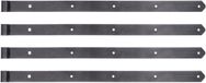 Alberts DURAVIS® rechte duimheng met afgerond uiteinde, zwart diamant duplex gecoat, rol-Ø 16 mm, afmetingen 800 x 45 mm, set van 4