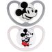 sarcia.eu DISNEY Mickey Mouse NUK Air-fopspeen, orthodontische siliconenfopspeen voor baby's 6-18m – set 2 stuks