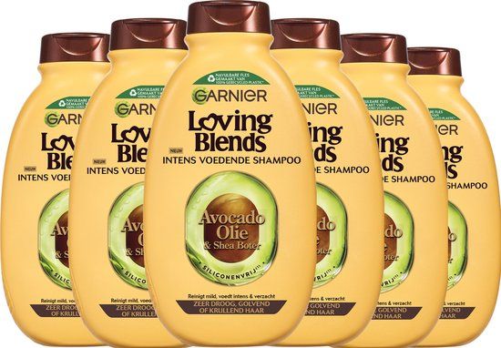 Garnier Loving Blends Shampoo - Avocado Olie & Karité Boter - 6 x 300 ml