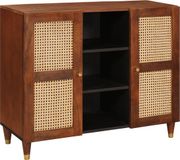 vidaXL Dressoir Bruin Massief Mangohout 90 x 33,5 x 75 cm