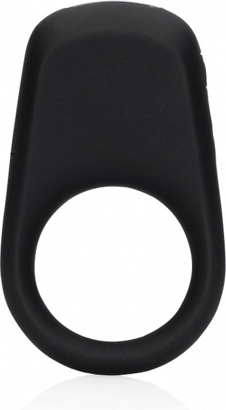 Loveline Shots Loveline LOVE022BLK Vibrating Cock Ring Licorice Black