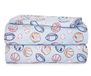 Heritage Kids 4-delige lakenset, inclusief bovenlaken, hoeslaken en 2 kussenslopen, sportprint, volledig, blauw, (K687912)