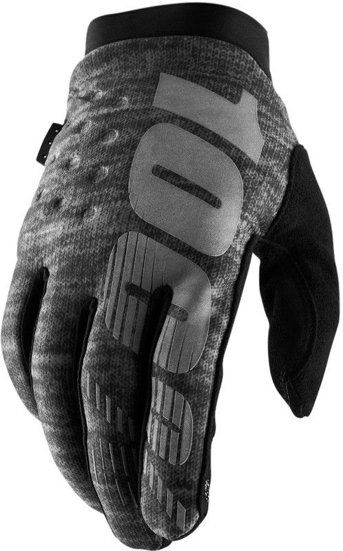 100% Brisker Cold Weather fietshandschoenen grijs/zwart - 0841269130929