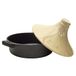 COOK CONCEPT - KC25801 – Tajine inductie, gegoten aluminium, rond, glaskeramiek, antiaanbaklaag, zwart/beige