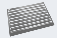 Evolar EVO-LOUVRE-XSA - Achterplaat uitbreiding voor EVO-COVER - Maat XS - 90 x 60 cm - Gepoedercoat - Aluminium - Licht Antraciet - RAL 7037