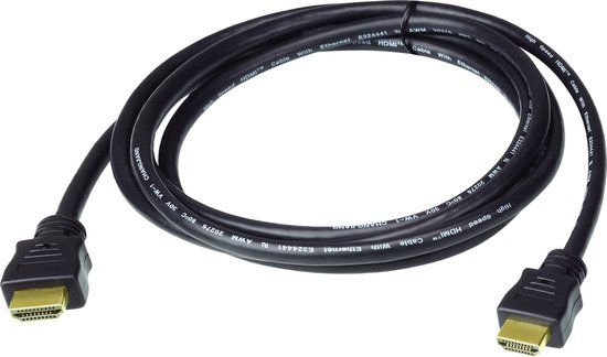 Aten 2L-7D05H-1 HDMI-kabel HDMI Aansluitkabel HDMI-A-stekker 5.00 m Zwart 4K UHD, Afgeschermd