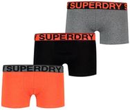Superdry BOXER TRIPLE PACK Heren Onderbroek - Raven Black Marl
