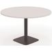 Eloise Table de réunion ronde 120 cm épaisseur 25 mm sur pied rond central