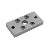 RIEGLER 156784-453.127 Voor- of bodemflens, ISO 21287, zuiger-Ø 20, 1 stuk