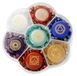 Set de méditation en pierres naturelles 7 chakras cristaux énergétiques pour yoga guérison et relaxation avec pochette